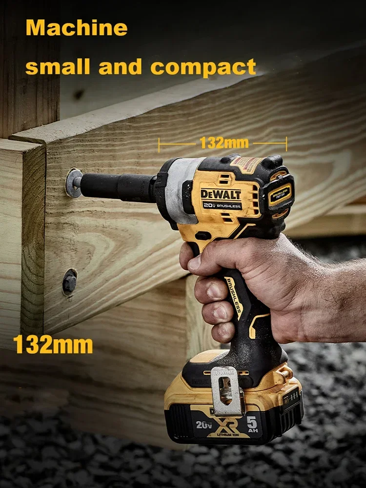 Dewalt DCF911 Wireless Impact Wrench Rechargeable High Torque 338/542Nm(Reverse) 2850rpm 3250ipm Universal 20v and 18v Battery