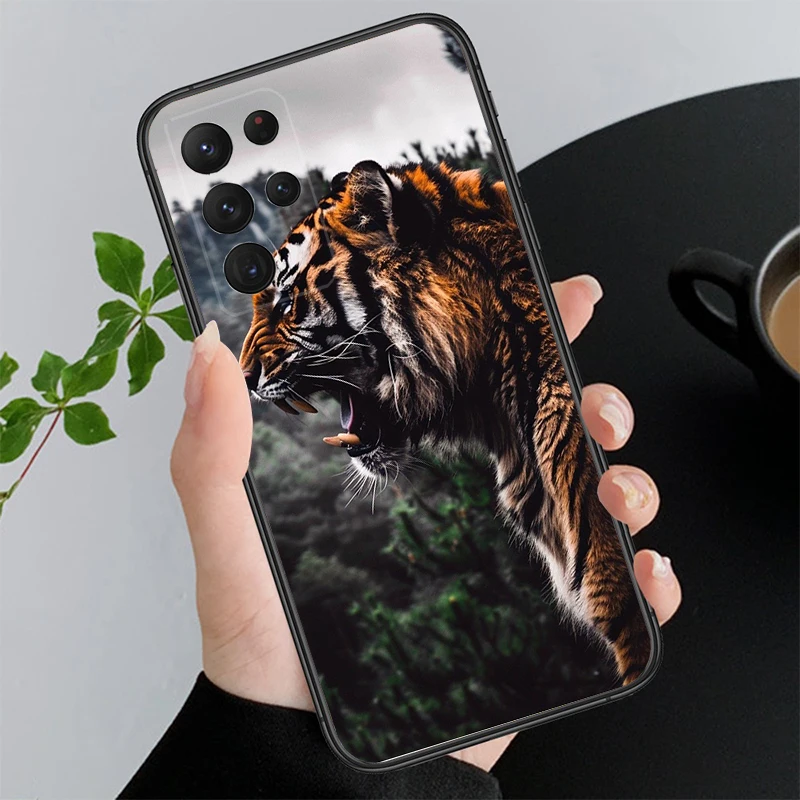 

Tiger Animal Funda Phone Case For Samsung Galaxy S25 S24 S23 S22 S21 Ultra S24 S23 S22 S21 S25 Plus S24 S20 FE