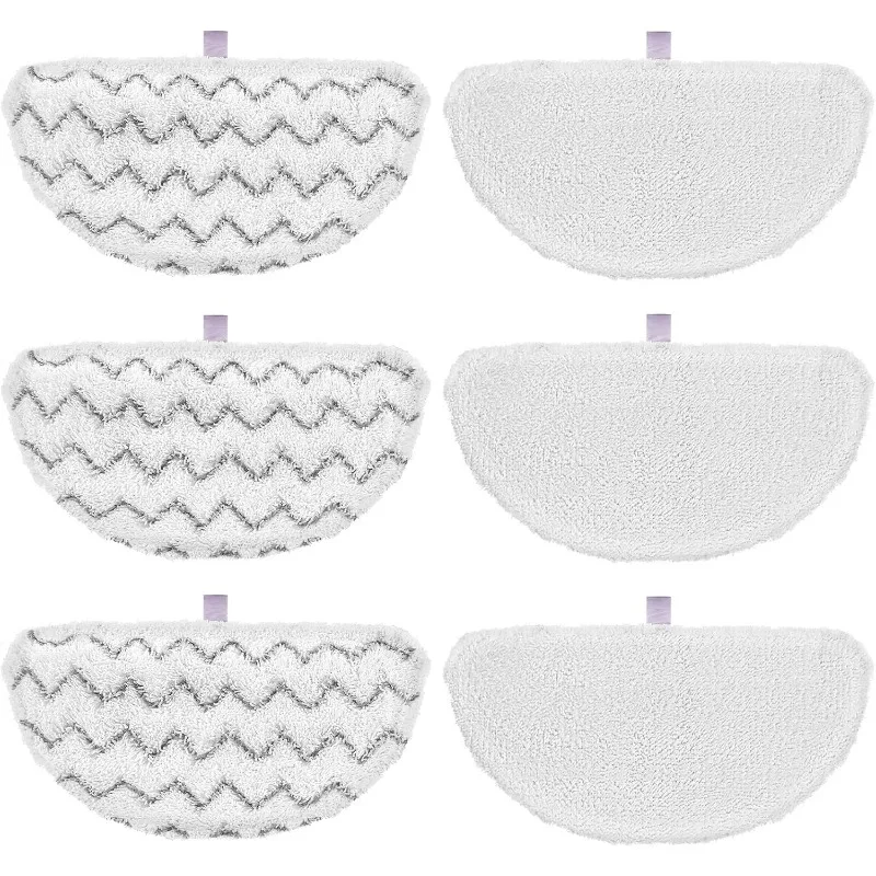 6PCS Steam Mop Pads, Suitable for Bissell Powerfresh Steam Mop 1940, Made of Microfiber, Washable, and Reusable