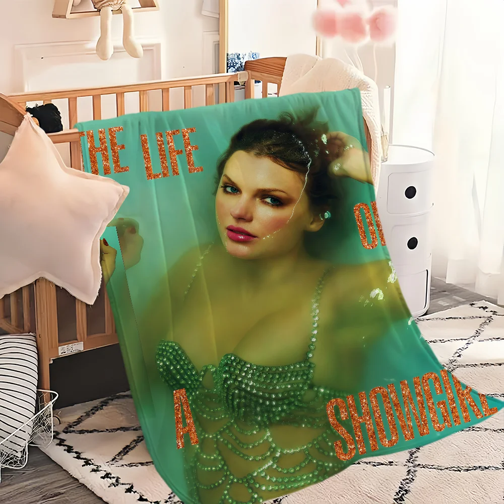 Flannel new warm music s-showgirl a soft plush blanket the l-life sofa living room office bedroom travel singer of American gift