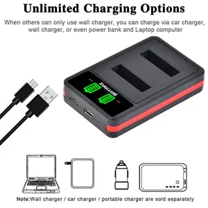 Batmax EN-EL23 EL23 Pil ve LED USB şarj aleti, Çift Bağlantı Noktası, Tip-C Kamera, Nikon Coolpix P900 P610 P600 B700 S810c, 1850 mAh Pildeki en iyi 10 satış, el feneri x900-no. 7