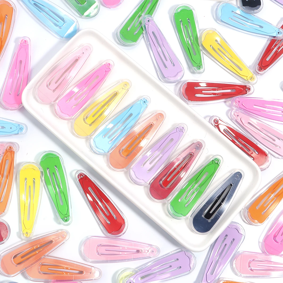 20 Teile/los Haar Zubehör Transparent Shell Haar Clip Candy Haarspange Korean Fashion Solid Haarspange Kopfschmuck Haarnadeln für Mädchen