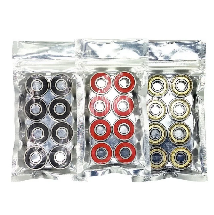 8pcs Skateboard Bearings 8*22*7mm 608RS ABEC9 Carbon Steel Used as Accessories for Skateboard Roller Shoes Surfing Board Bearing