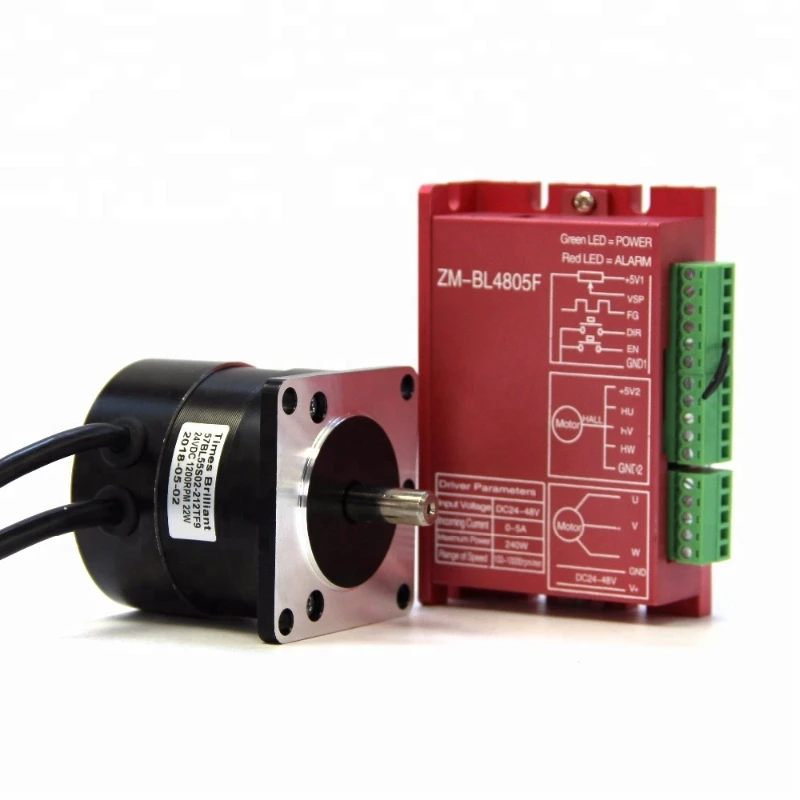 

24V 22W 1200rpm Brushless DC Motor with controller