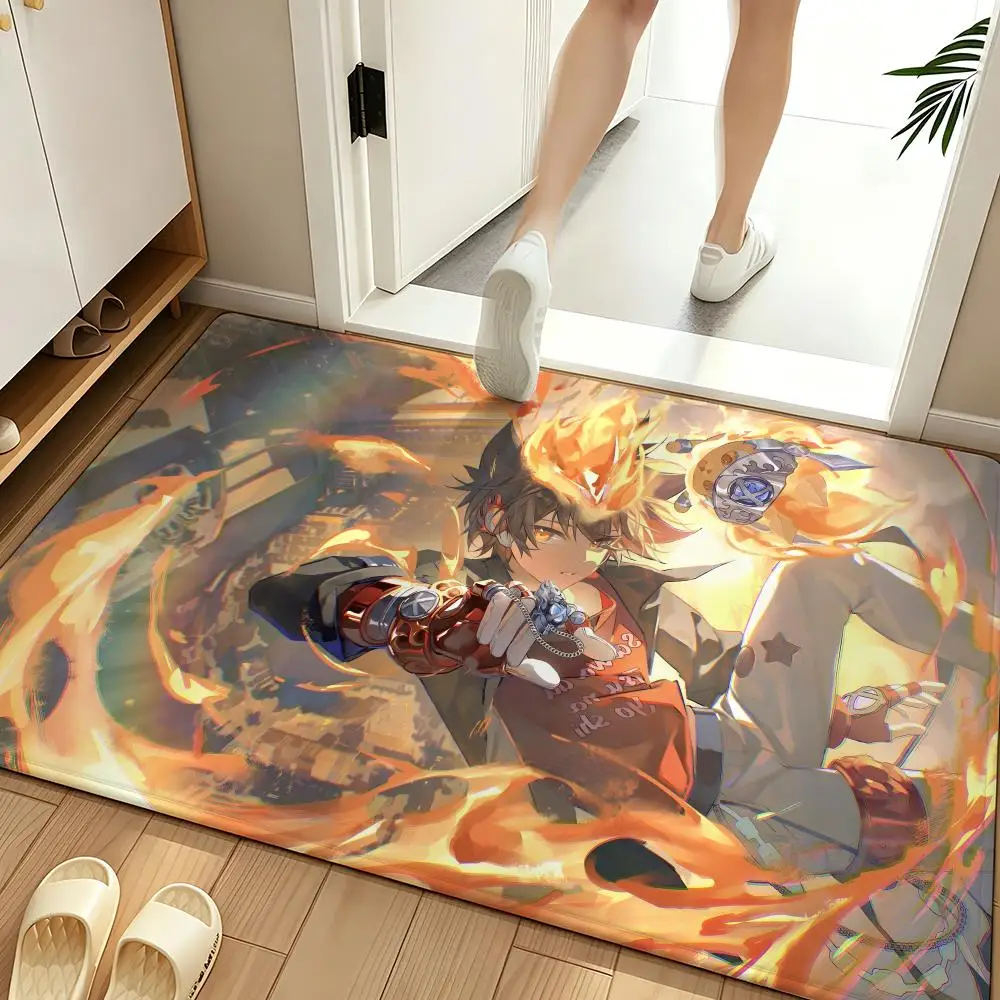 anime K-Katekyo Hitman R-Reborn  Floor Mat Soft Flannel Entrance Door Mat Non Slip Absorbent Bathroom Bedroom Floor Rug