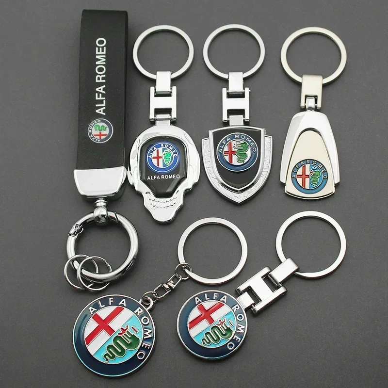 

New Car Key Chain Unisex Fanny Pack Key Gift Accessories For Alfa Romeo Giulietta 159 147 156 166 Mito Giulia Gt Stelvio Tonale