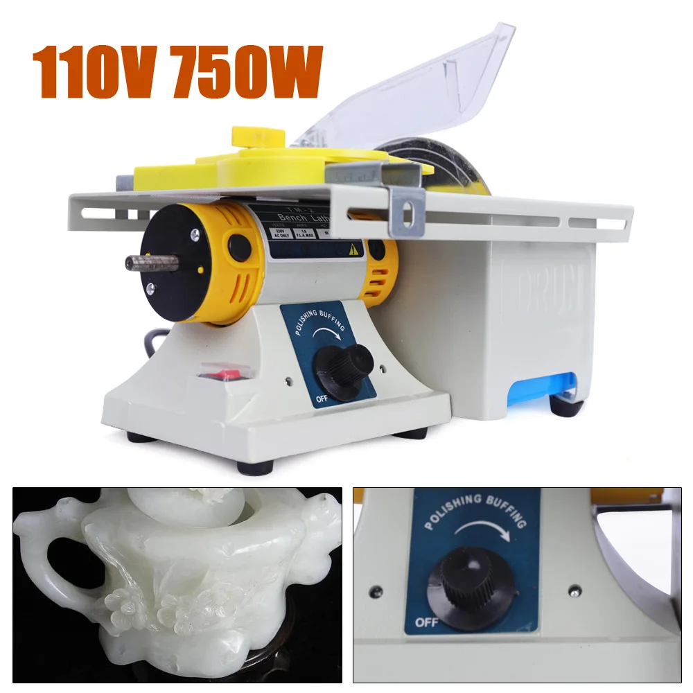 750W Precision Table Saw Mini Woodworking Electric Polisher Cutting Carving Machine Portable DIY