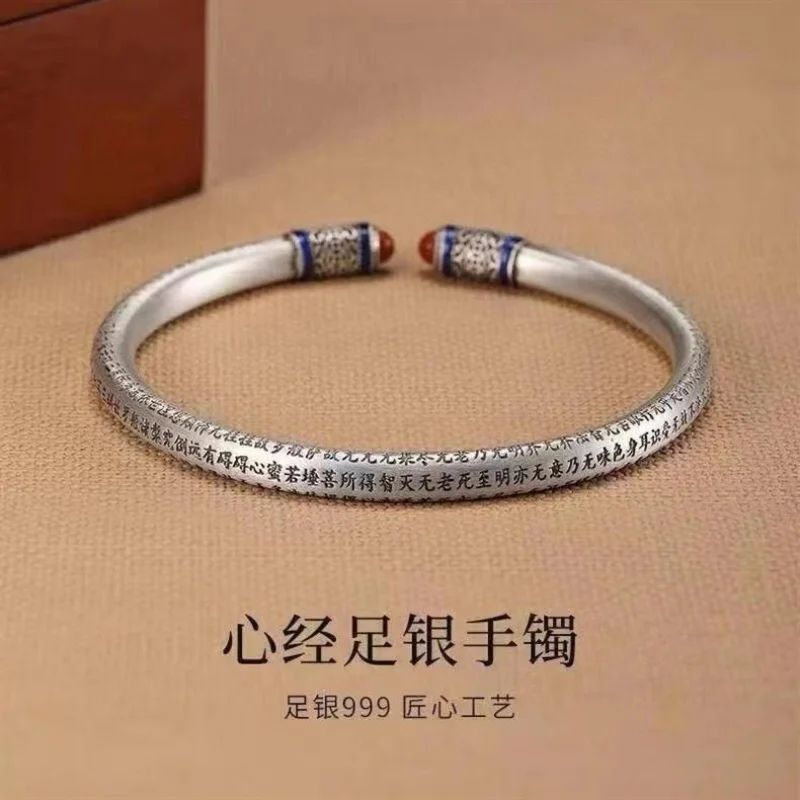 

Открытый винтажный эмалевый браслет в стиле S999, уникальный серебряный браслет