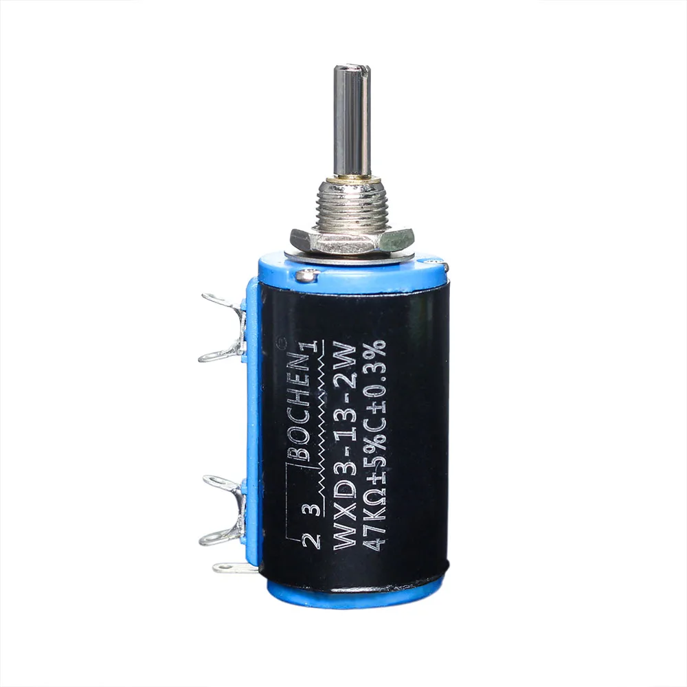 WXD3-13-2W 10K 100/220/470/680 Ohm WXD3-13 2W Wirewound Multi-Turn Potentiometer 10 Laps 1K 2.2K 4.7K 5.6K 6.8K 47K 100K