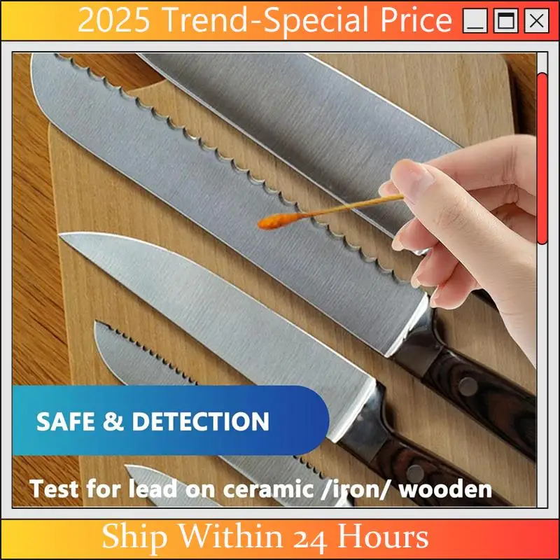 A61Z Deals Lead Test Swabs, Instant Lead Test Kit, Rapid Home Use Test For Painted Surfaces, Ceramics, Plates, Metal, Wood