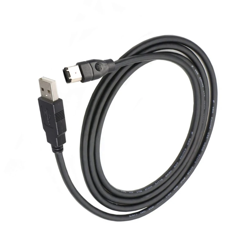 Firewire IEEE 1394 6 Pin ذكر إلى USB 2.0 ذكر محول محول وصلة كابل 1.8 متر/3/4.5 متر لتوصيل بطاقات الصوت #3