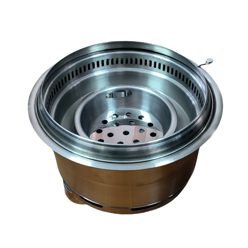 Cast iron barbecue    grill with fine wire barbecue grill