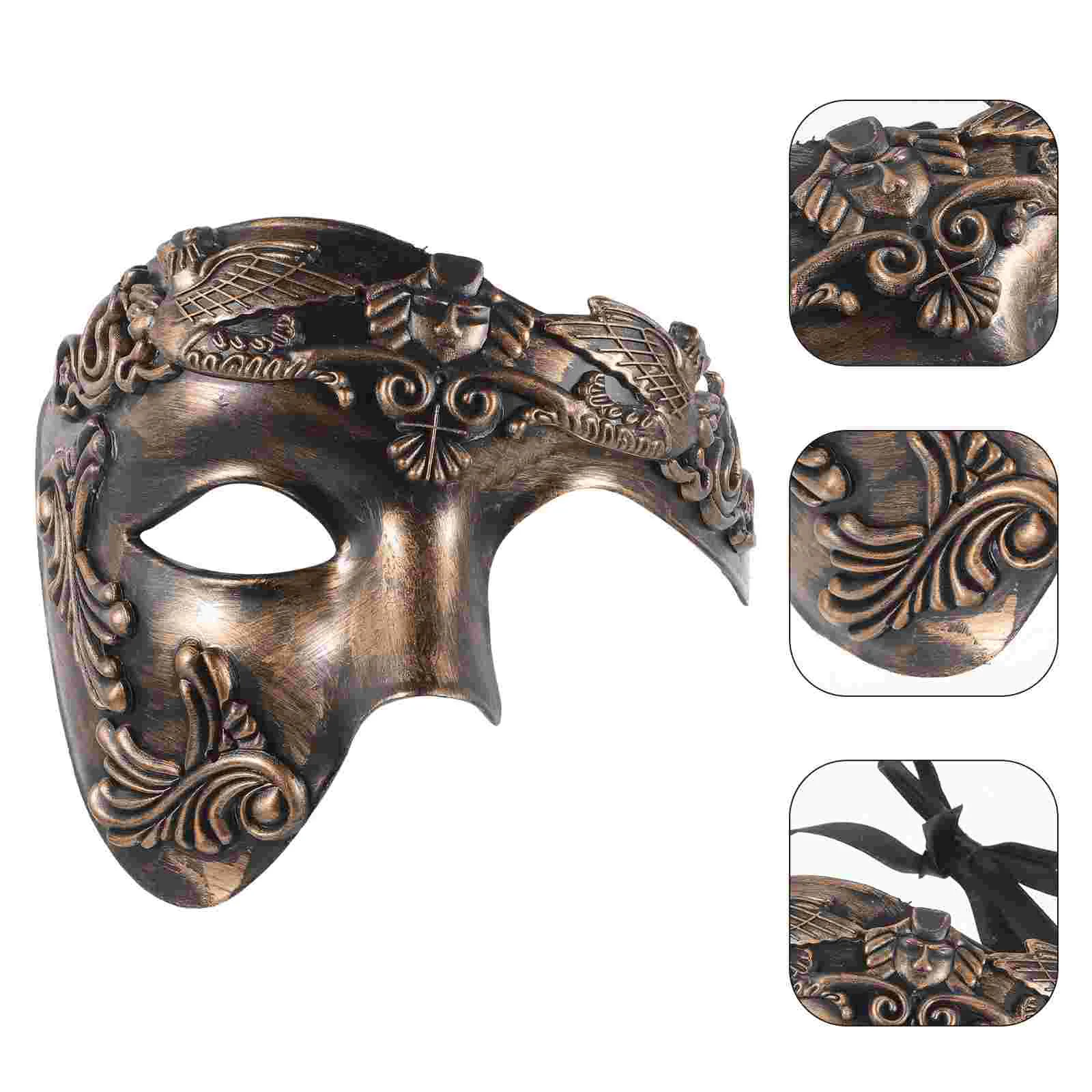 Halloween Masks Roman Greek Cosplay Party Masquerade Ball for Men Soldier