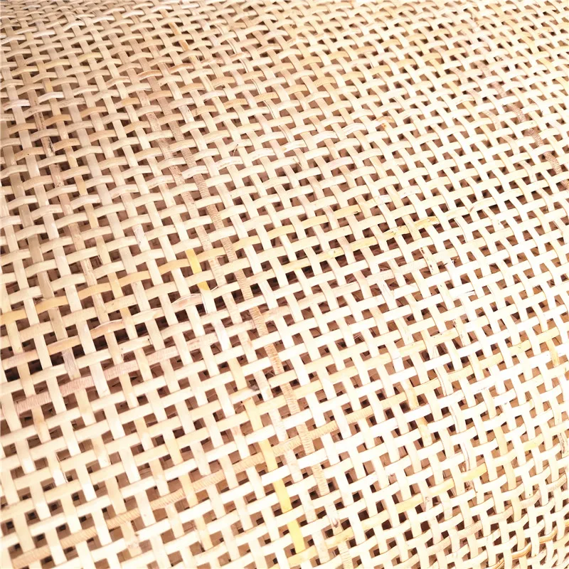 20-55CM X 30-90CM Natural Checkered Weaving Real Rattan Wicker Cane Webbing Rattan Woven Roll Furniture Chair Repair Materials