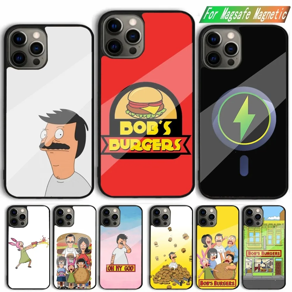 

Cartoon B-Bobs-S-B-BurgersS Phone Case For iPhone 15,14,13,12,11,Plus,Pro,Max Mini Magsafe Magnetic Wireless Charging