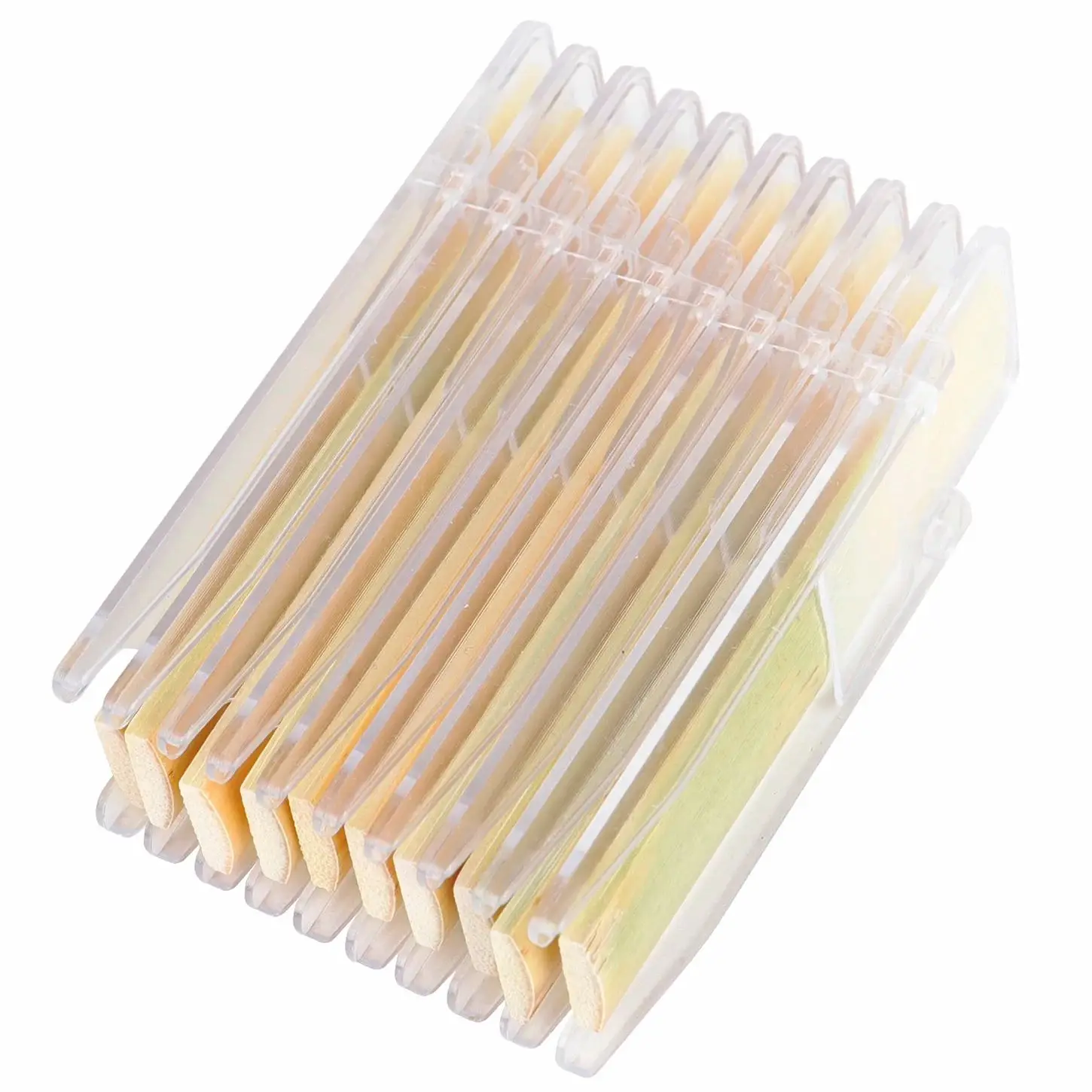 10Pcs Saxophone Reeds Strength 2.5 Bb Individual Packing Clarinet Reed Woodwind Instrument Accessories Medium Hardness Reed