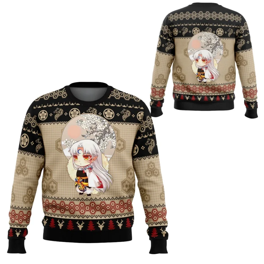 الخريف والشتاء البرية الكبيرة Whomping العملاء عيد الميلاد الملابس القبيحة ثلاثية الأبعاد المطبوعة الوالدين والطفل الملابس جولة الرقبة هوديي #4