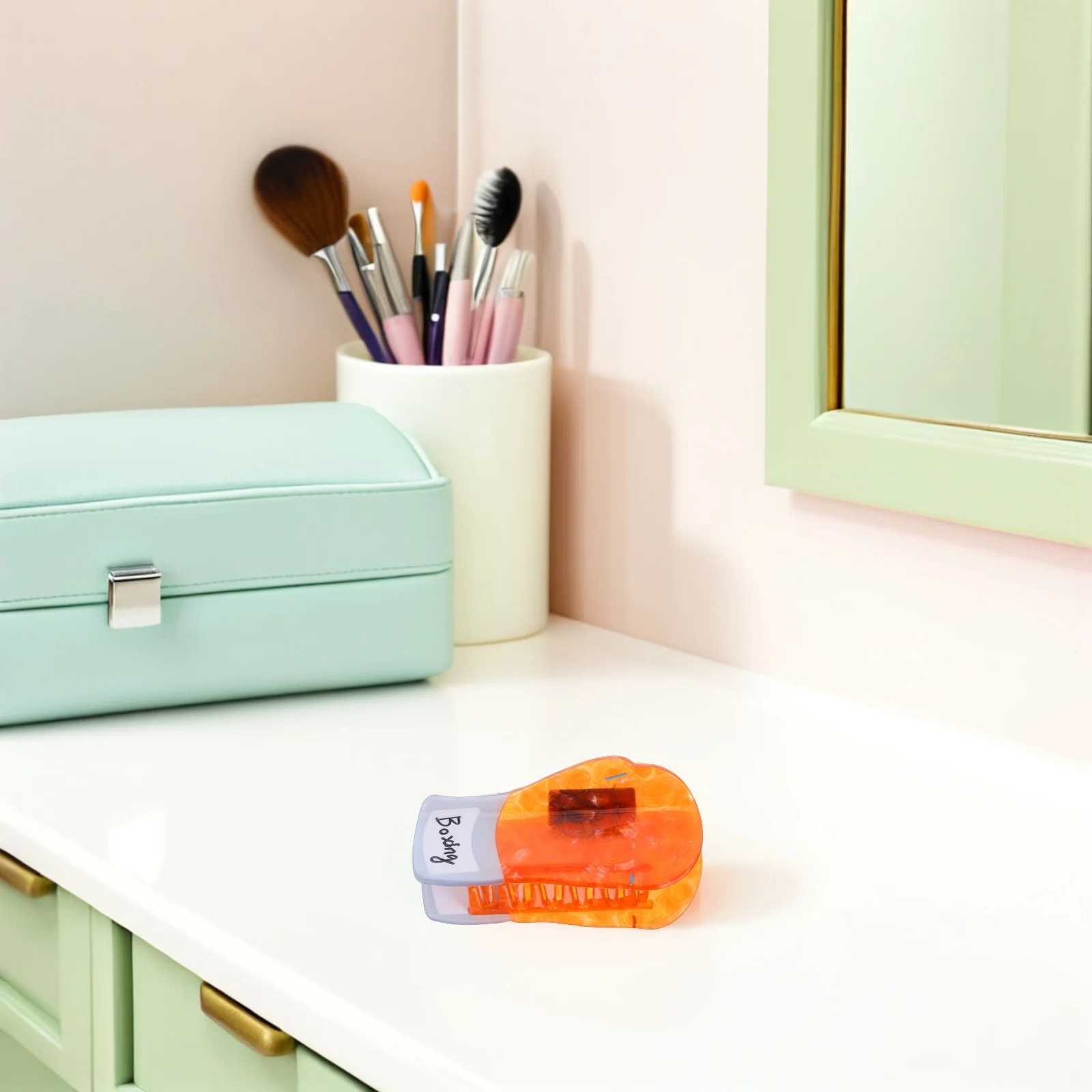 

Модные заколки для волос для девочек, боксерские перчатки, заколки, коготь, ацетат, уксусная кислота, нескользящие аксессуары Miss