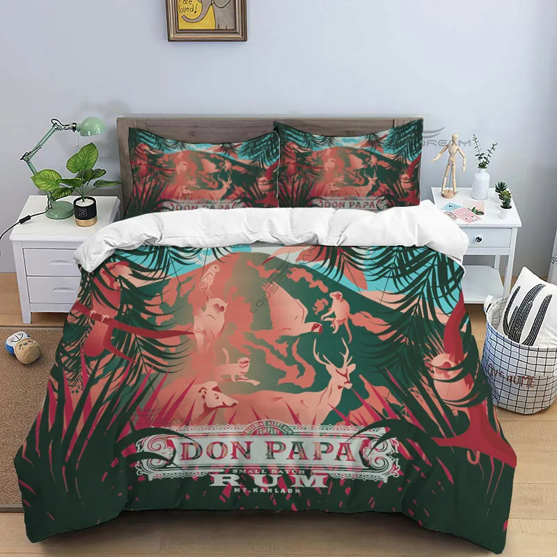 

Don Papa Rum Wine Art Patterns Comforter Bedding Set,Duvet Cover Bed Set Quilt Cover Pillowcase,King Queen Size Bedding Set