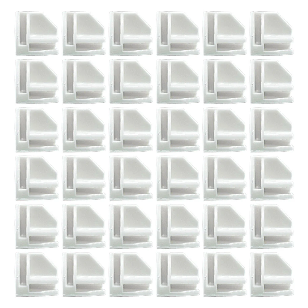 

50 Pcs Wire Connectors Storage Buckle Cube Organizer Shelf Clip Modular White Closet Child