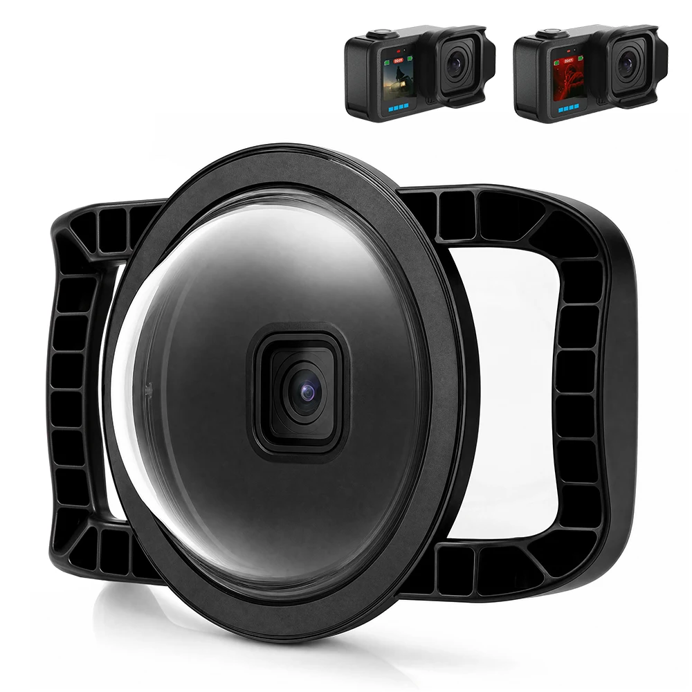Dome Port for GoPro Hero MISSION 1/MISSION 1 PRO Dual Handle Stabilizer