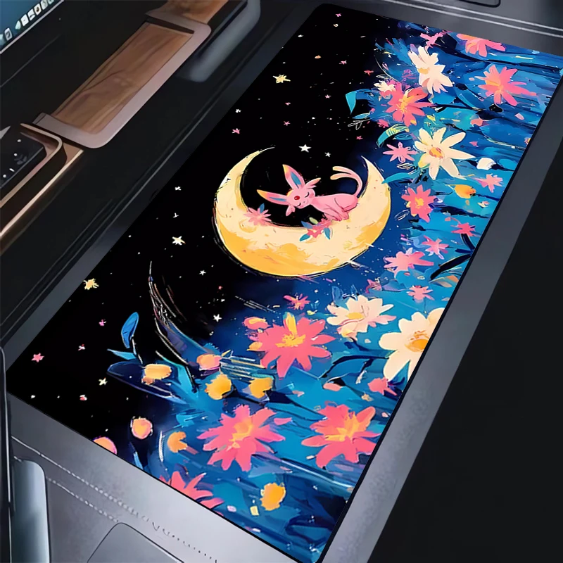 

90x40cm Mouse Pad Pokemon Gamer PC Computer HD Print Desk mat Keyboard Anime Gaming Accessories E-sports Players Mousepad Carpet