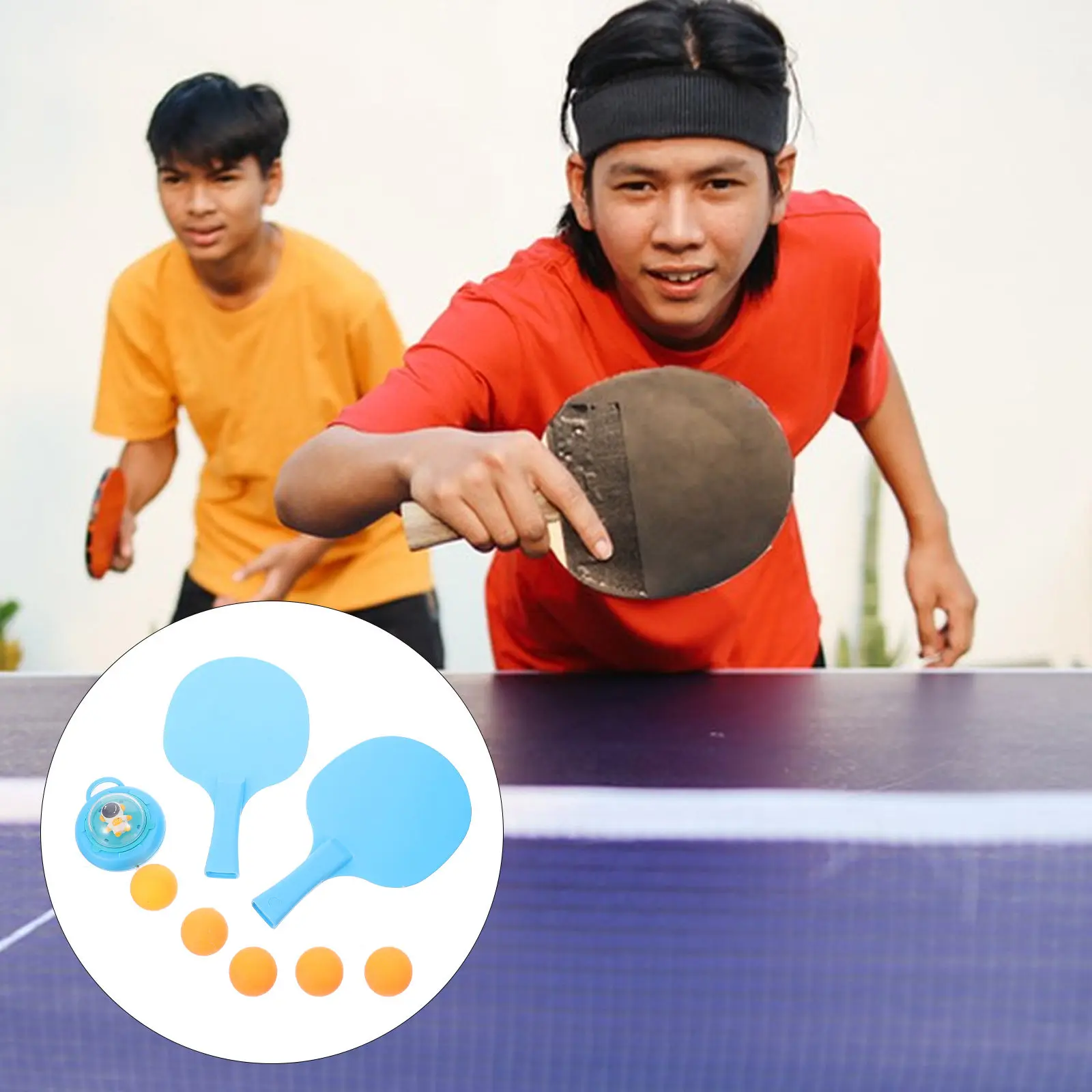 

1Set Table Tennis Trainer Interactive Hanging Indoor Training Kit for Parent- Exercise Hand-Eye Coordination