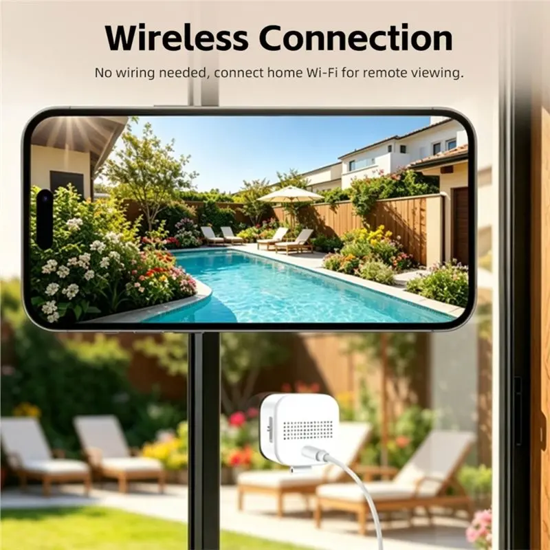 A09R! Wireless Camera 1080P HD Motion Detection Webcams Indoor Monitoring With Night Version 2-Way Audio