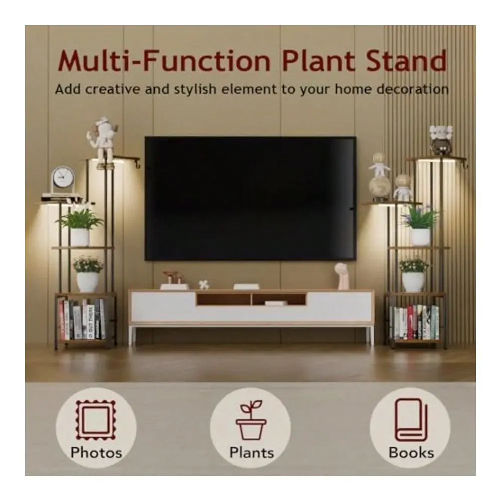 

Plant Stand Indoor Grow Ed Tall Plant Stand Indoor Metal Plant Shelf Hanging Basket Hook And Adjustable Ideal For Living Room G