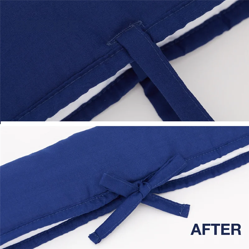 ABGE-Crib Rail Covers Soft Mesh Protectors For Teething, Corner Guard Coverage Edges Straps For Full Size Crib