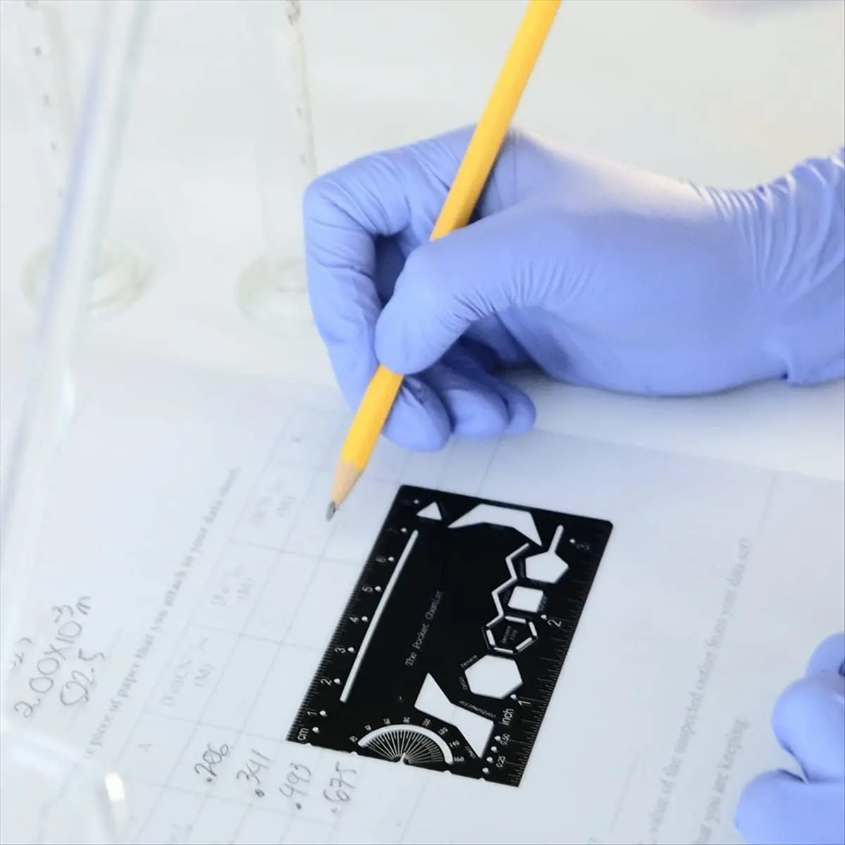 ~！【Best Seller】Pocket Chemist: Organic Chemistry Stencil Drawing Template Small Metal Ruler for Chemist, Chemical Engineers