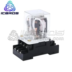 JQX-38F HigH-power 380V HigH Current 40A IntermedIate Relay With Base AC 220 DC24 12V JQX 38F