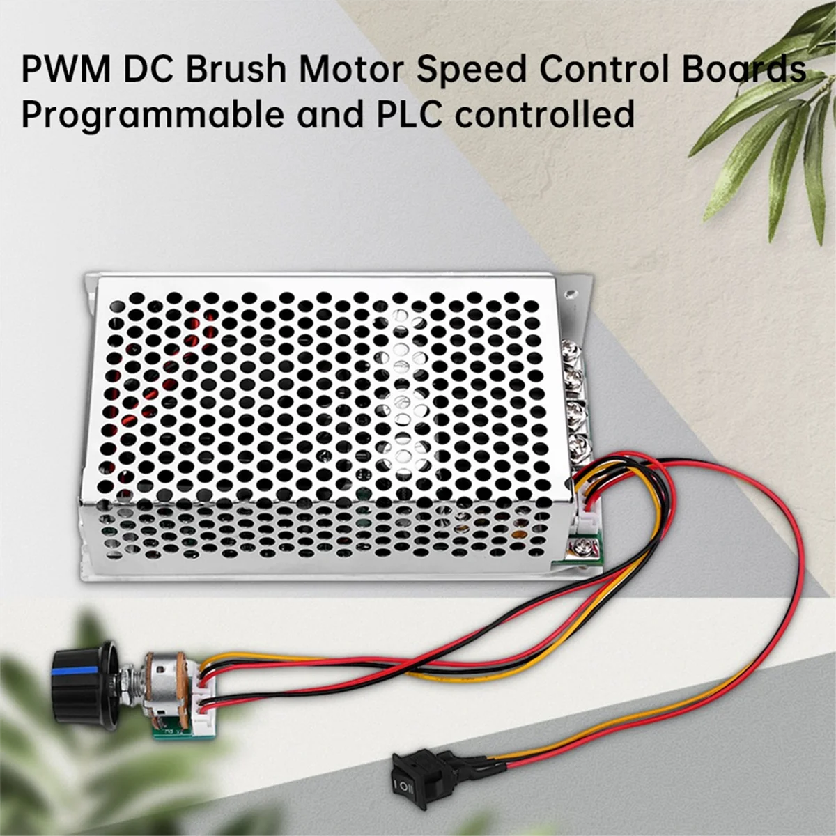 Nuovo regolatore di velocità del motore a spazzole DC DC10-50V 100A 3000W PWM DC programmabile controllato da PLC