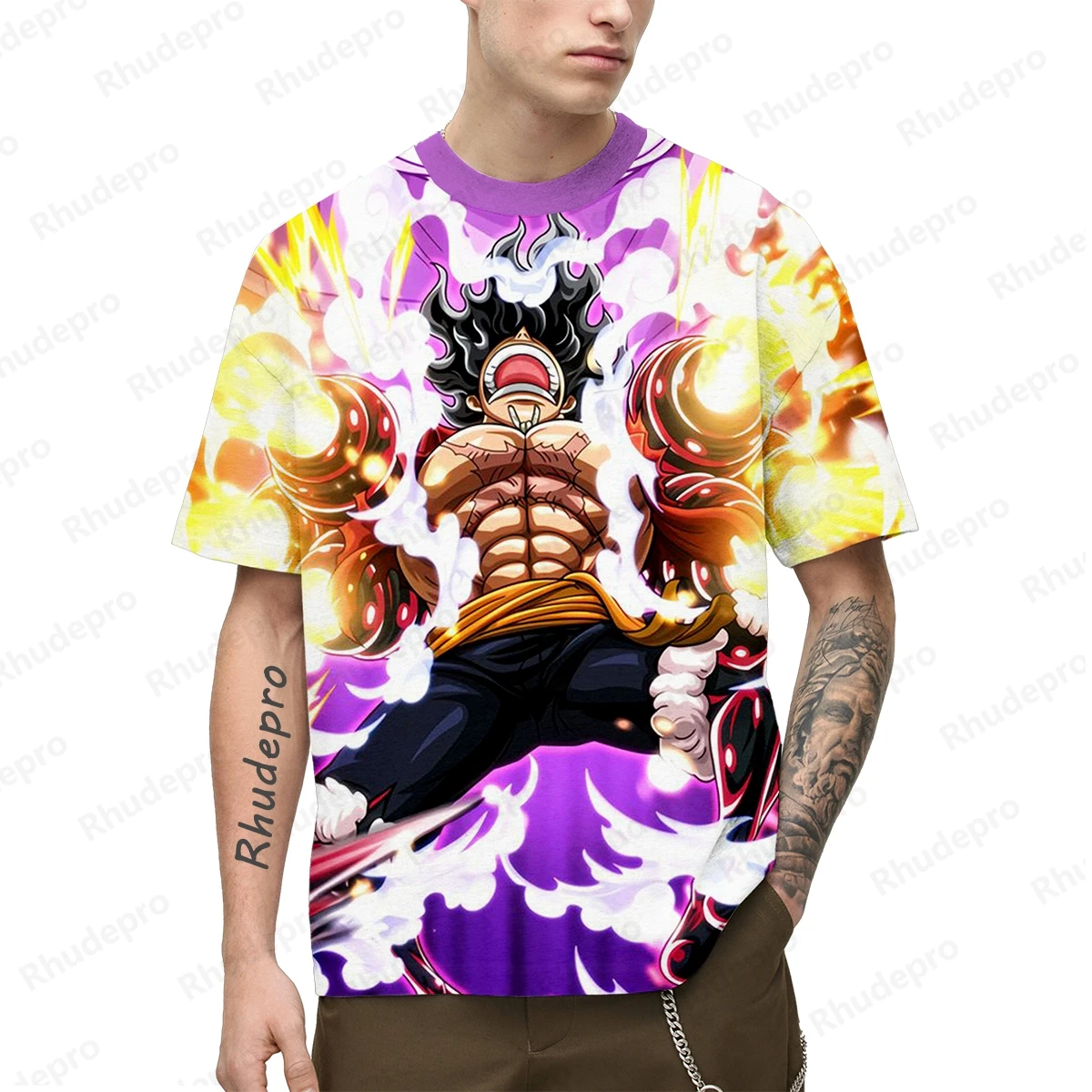 قطعة واحدة 2025 جديد اليابان أنيمي Portgas D Ace ثلاثية الأبعاد الطباعة تأثيري تي شيرت المرأة والأطفال الشارع تي شيرت بلايز كبيرة باردة