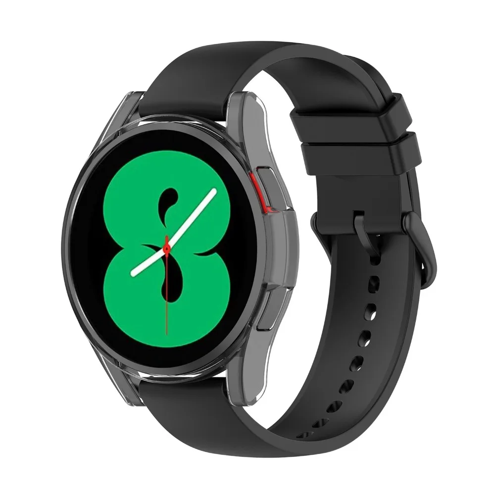 PC Watch เคสป้องกัน Half Pack Hollowed Out Watch Case ป้องกันฤดูใบไม้ร่วงน้ําหนักเบาสําหรับ Samsung Galaxy Watch4/FE 40 มม