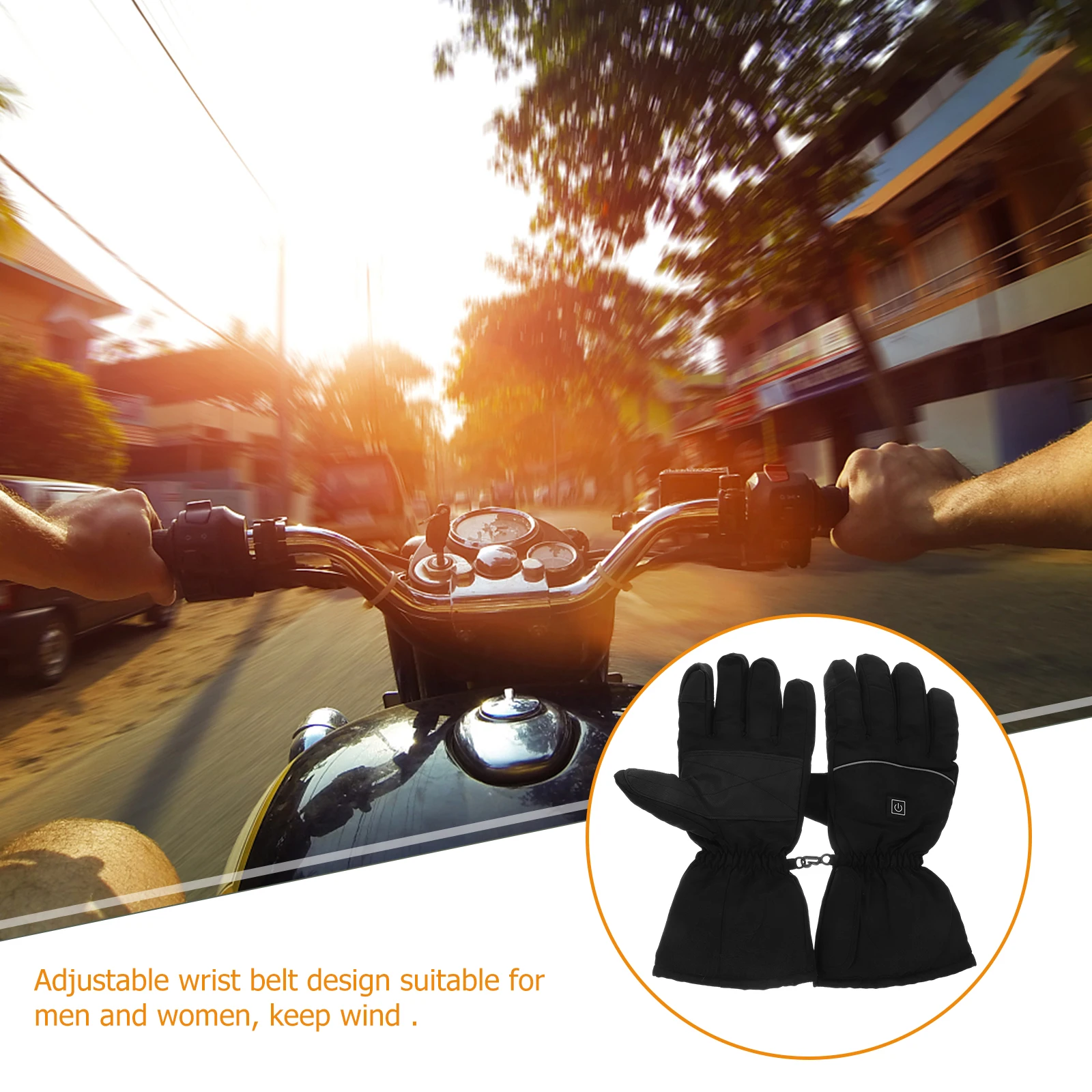 

1 Pair Winter Heating Operated Thermal Gloves For Skiing Outdoor Ergonomic Warm Rechargeable Heated Gloves For Cold