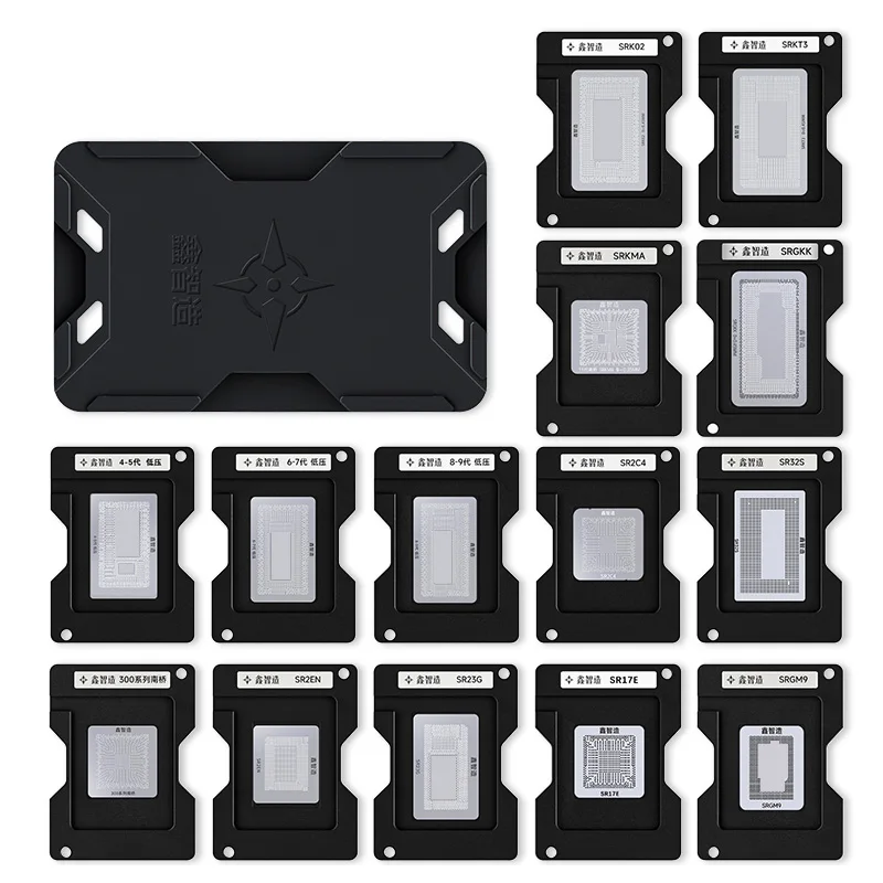 Xinzhizao Mac Reball Kit Platform for Macbook 2010-2018 Air/ Pro CPU BGA Soldering Tool Reballing Stencil AS DS-908 DS 908