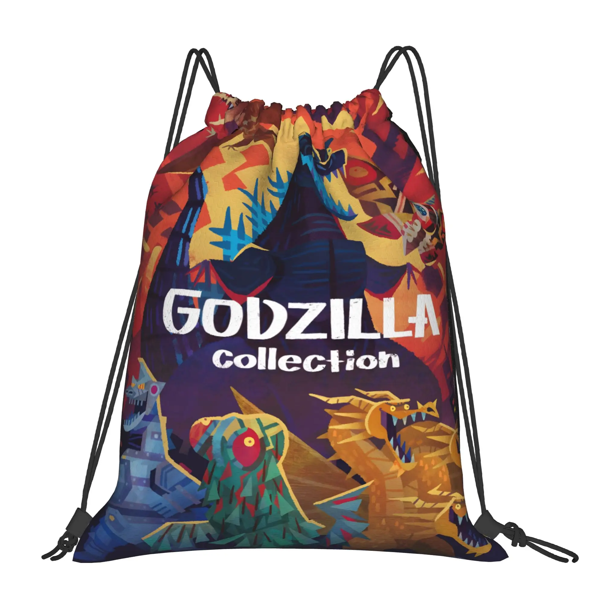 1 pc Monster Collection Godzilla Drawstring Bags Sports Unisex Storage Bag