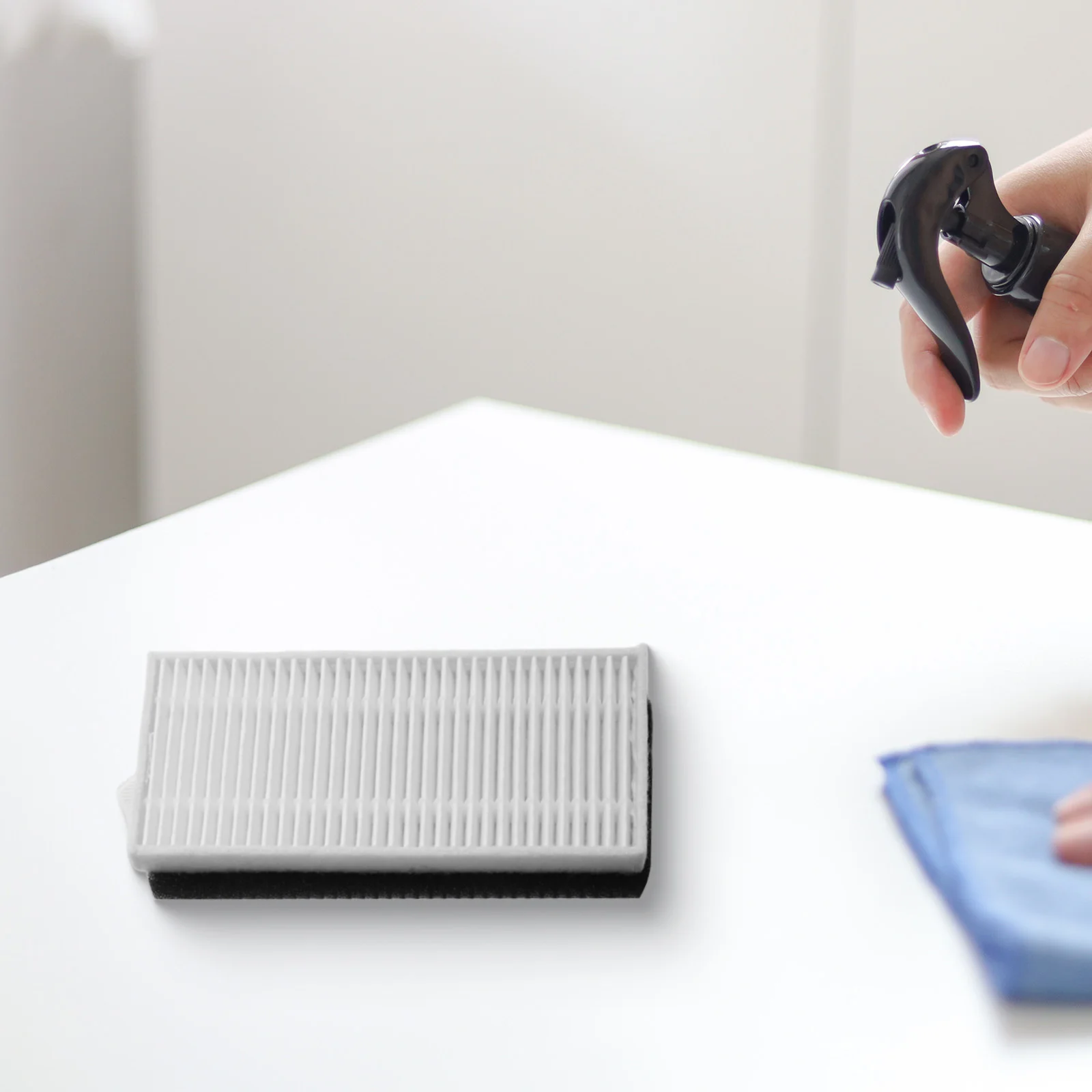 مجموعة مرشح جديدة لمرشحات المكنسة الكهربائية AIRROBO P30 تلتقط منظف الجسيمات الصغيرة واستبدال الهواء المباشر لأكثر صحة