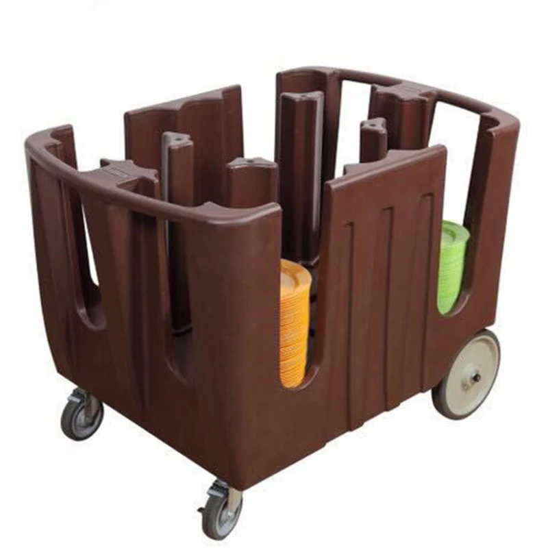 adjustable dish collecting trolley with wheels plastic movable