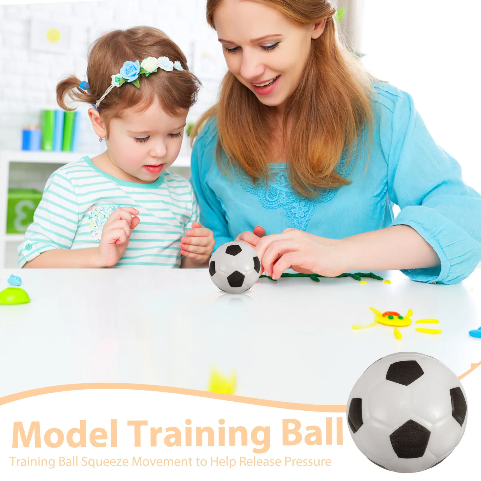 12pcs Soccer Stress Balls Set – PU Mini Sports Balls for Kids, Relaxation, Party Favors & School