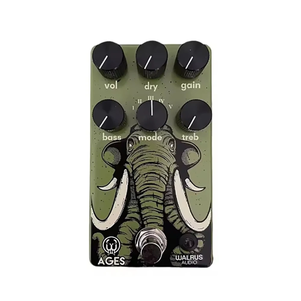 

LY-ROCK LYR Педаль эффектов для гитары Walrus 5 в 1, многорежимная педаль Rock Overdrive