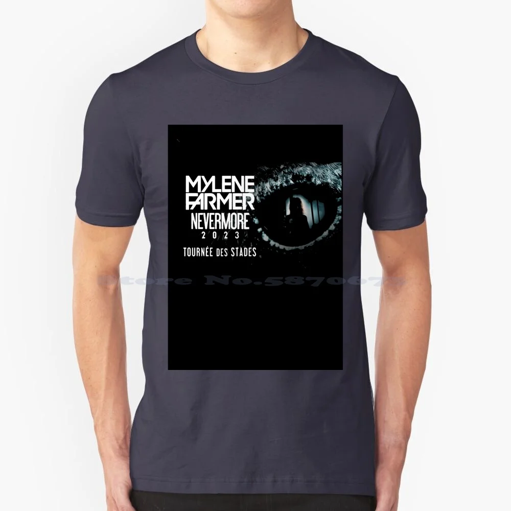 Mylene Farmer Nevermore 2023 T Shirt 100% Cotton Tee Mylène Farmer France Joelle Guillaume Francophile Maxfrackowiak Colloquial