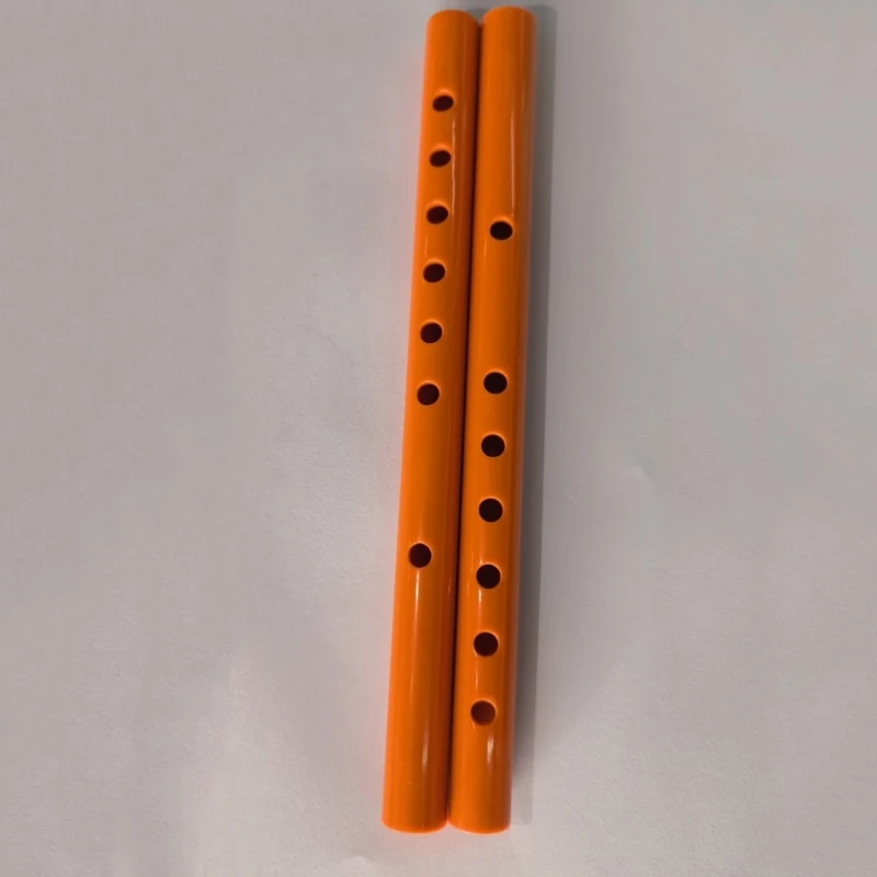 Traditional 6 Hole Plastic Flute Clarinet Student Musical Instrument Wood Color