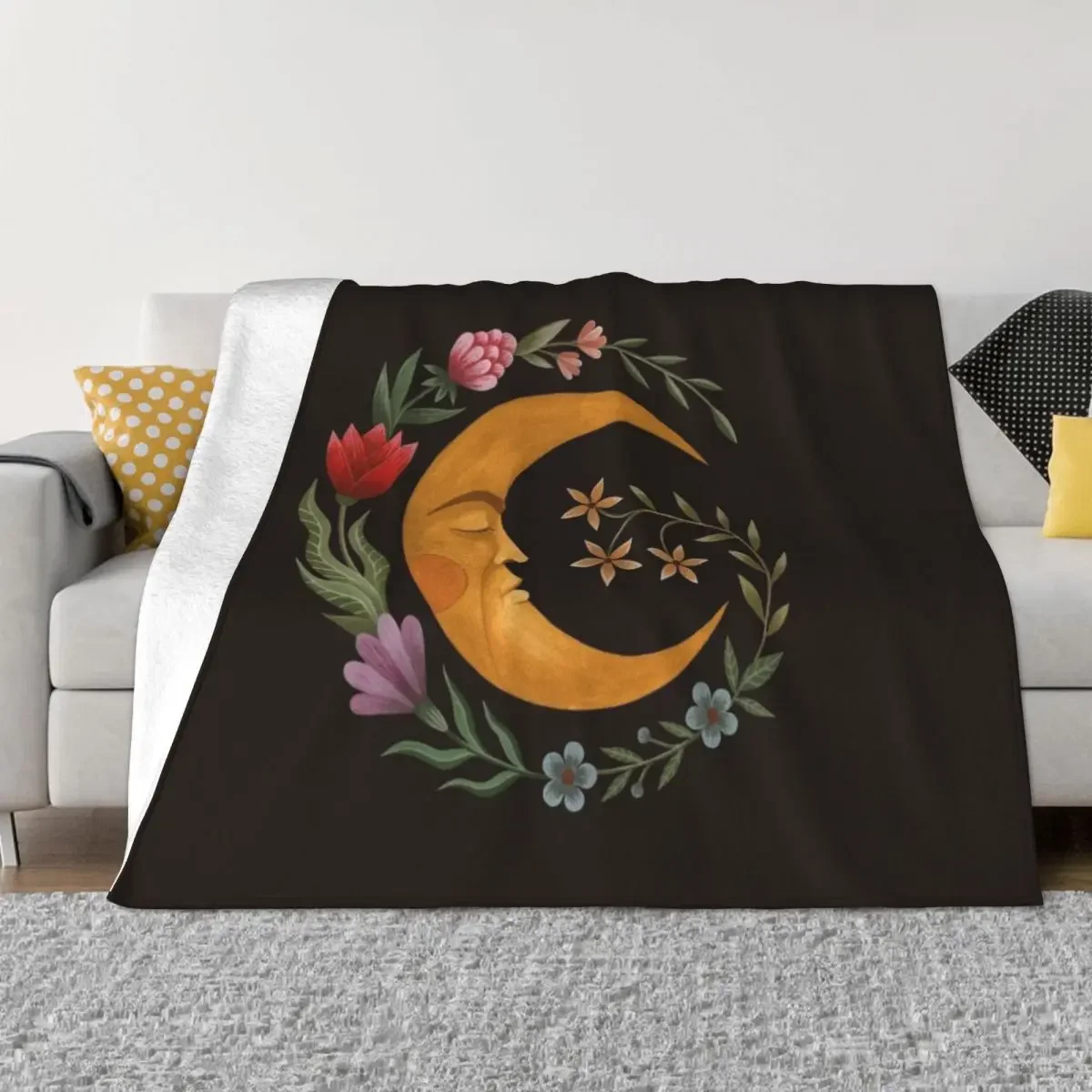 

Midsummer Moon Throw Blanket decorative for babies Blankets