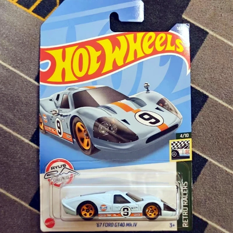 

Original Hot Wheels Ford Series Ford Gt40 Mk.IV Car Alloy Simulation Racing Car Vehicle 1:64 Scale Die-Cast Collectible Car Toys