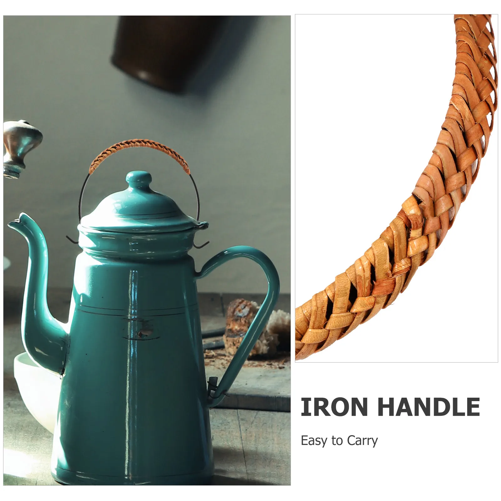 

Anti Scalding Teapot Handle Ergonomic Bendable Grip Household Ceramics Metal Kettle Replaceable Compact Lightweight Retro