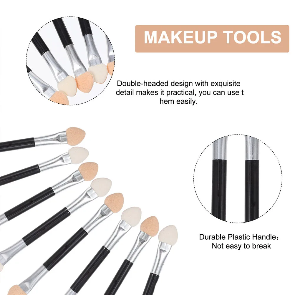 30 قطعة من أدوات وضع ظلال العيون على الوجهين، أعواد ظلال عيون مدمجة، ملحقات مكياج مريحة للمحترفين