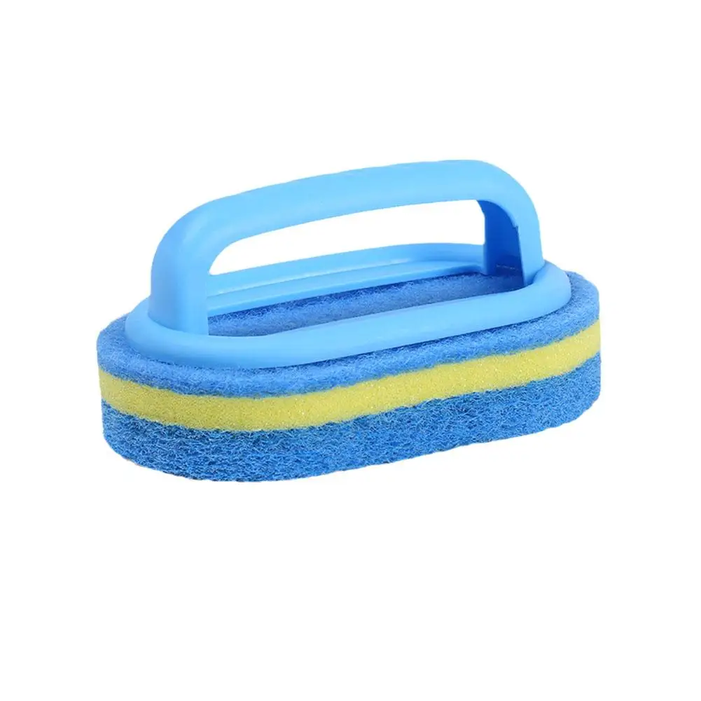 Kitchen Bathroom Toilet Magic Cleaning Sponge Glass Window Slot Sponge Handle Wall Clean Brush Bath Brush Ceramic Cleaning M3C9