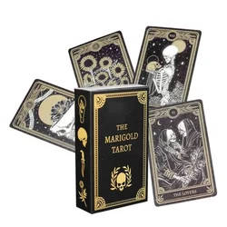 12*7cm Tarot z nagietkiem wróżenie wróżbiarstwo karta wyrocznia rodzina zbierająca szachy gra stół ogrodowy rozrywka